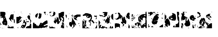 Cypress Skulls Font UPPERCASE