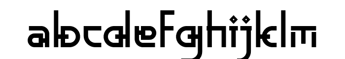 DAEBAK MROW Regular Font LOWERCASE