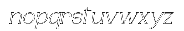 DARH-Italic_Outline Font family Regular Font LOWERCASE