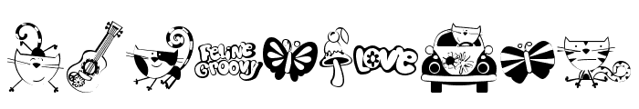 DB Feline Groovy Font OTHER CHARS