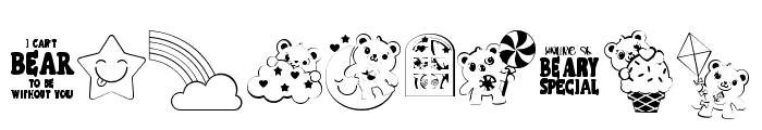 DB Friend Bears Too Font OTHER CHARS