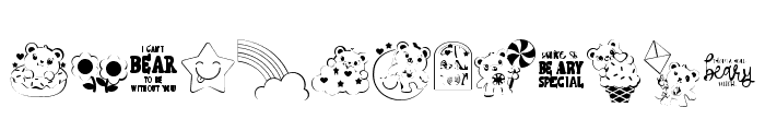 DB Friend Bears Too Font LOWERCASE