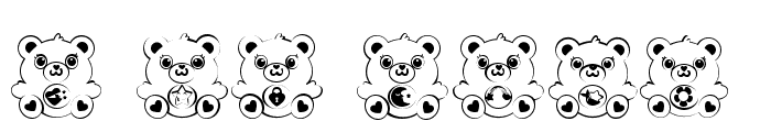 DB Friend Bears Font OTHER CHARS