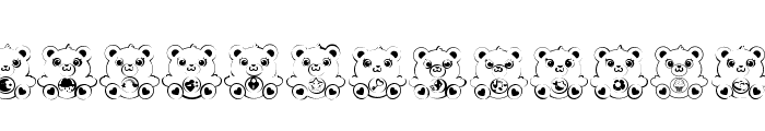DB Friend Bears Font UPPERCASE