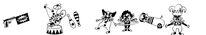 DB Jolly Circus - Clowns Font OTHER CHARS