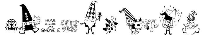 DB Spring Gnomes Font OTHER CHARS
