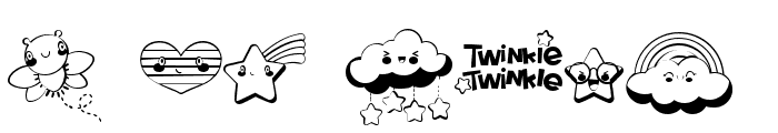 DB Twinkle Twinkle Font OTHER CHARS