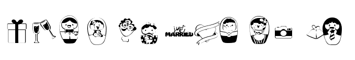 DB Wobblies - Wedding Font UPPERCASE