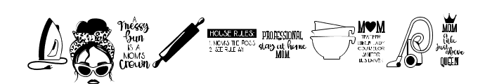 DBMomBoss-Home Font OTHER CHARS