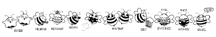 DBQueenBeePuns Font OTHER CHARS