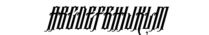 DDGomsky-slant Font UPPERCASE