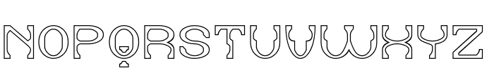 DEFAULT SYSTEM-Hollow Font UPPERCASE