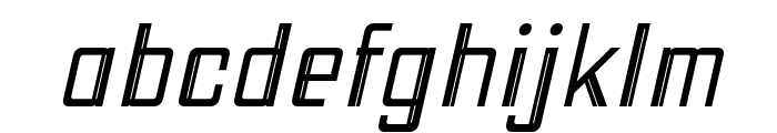 DEICHO-ExtraLightSlanted Font LOWERCASE