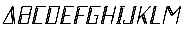 DEICHO-ThinSlanted Font UPPERCASE