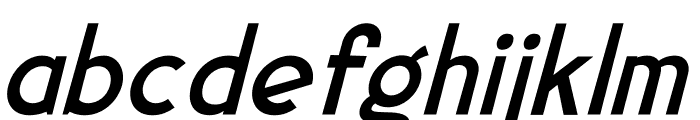 DELAQRUS Italic Font LOWERCASE