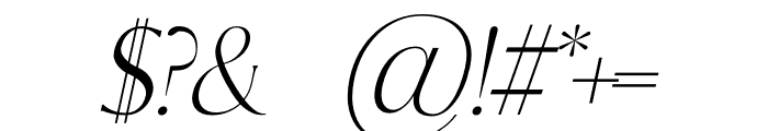DELICA ITALIC Font OTHER CHARS