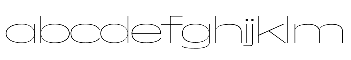 DELUXO THIN Font LOWERCASE