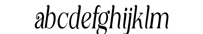 DEMONATHEGUNTER-ThinItalic Font LOWERCASE