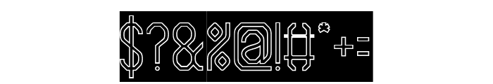 DIGITAL REVOLUTION-Hollow-Inver Font OTHER CHARS