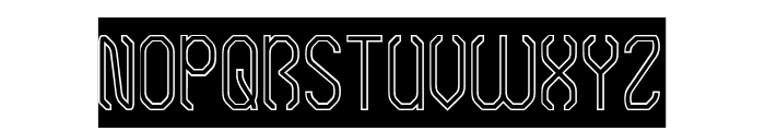 DIGITAL REVOLUTION-Hollow-Inver Font UPPERCASE