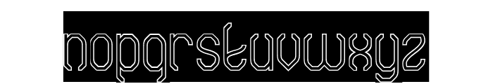 DIGITAL REVOLUTION-Hollow-Inver Font LOWERCASE