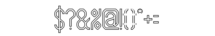 DIGITAL REVOLUTION-Hollow Font OTHER CHARS