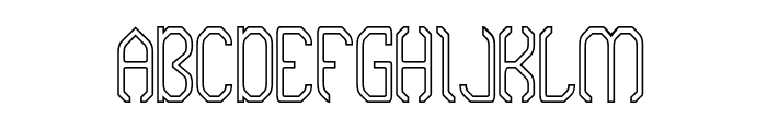 DIGITAL REVOLUTION-Hollow Font UPPERCASE
