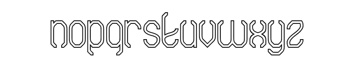 DIGITAL REVOLUTION-Hollow Font LOWERCASE