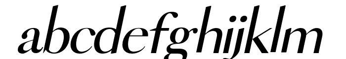 DIGNIFIED-Italic Font LOWERCASE