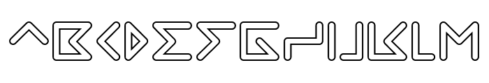DIRECTION-Hollow Font UPPERCASE