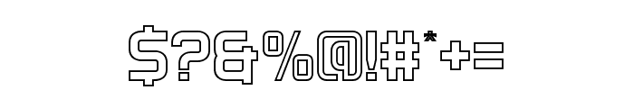 DNSGibsonsTwo-BoldOutline Font OTHER CHARS