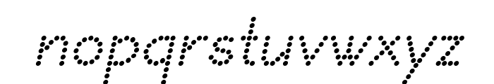 DOTCIRFUL Italic Font LOWERCASE