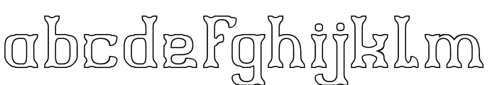 DRAGON FORCES-Hollow Font LOWERCASE