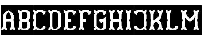 DRAGON FORCES-Inverse Font UPPERCASE