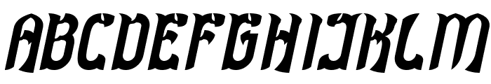 DRAGON SLAYER Bold Italic Font UPPERCASE