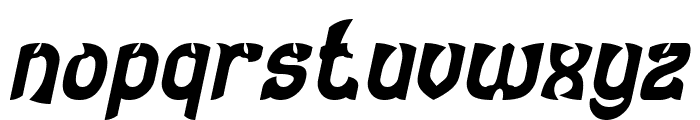 DRAGON SLAYER Bold Italic Font LOWERCASE