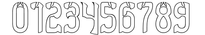 DRAGON SLAYER-Hollow Font OTHER CHARS