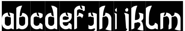 DRAGON SLAYER-Inverse Font LOWERCASE