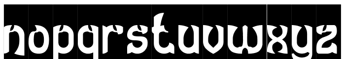 DRAGON SLAYER-Inverse Font LOWERCASE