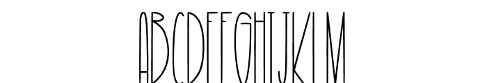 DRFlamingoThin Font UPPERCASE