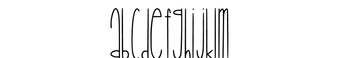 DRFlamingoThin Font LOWERCASE