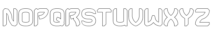 DRIFT SPACE-Hollow Font UPPERCASE