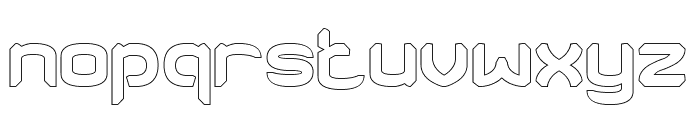 DRIFT SPACE-Hollow Font LOWERCASE