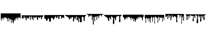 DRIPPING BORDERS Font OTHER CHARS