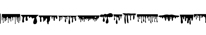 DRIPPING BORDERS Font UPPERCASE