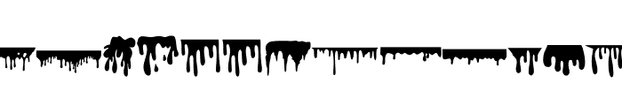 DRIPPING BORDERS Font LOWERCASE