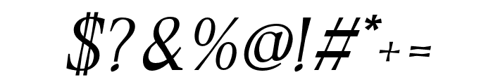 DT Morelish Italic Font OTHER CHARS