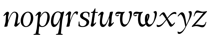 DT Morelish Italic Font LOWERCASE