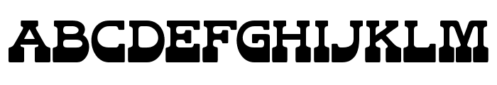 DUSTY RODEO Regular Font UPPERCASE