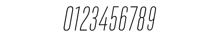 DaBronx Sans Extra Light Italic Font OTHER CHARS